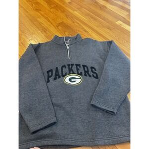 Vintage Green Bay Packers Embroidered Pro Player‎ Sweatshirt Zip 90s Mens M
